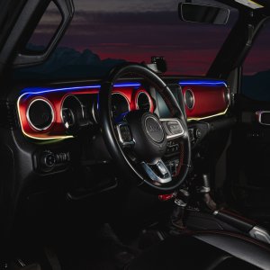 Jeep Wrangler JL LED Dash Strip Kit - Interior - ORACLE Lighting - Dynamic ColorSHIFT - `18-`23
